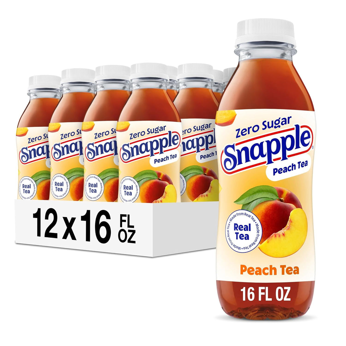 Snapple Peach Tea Zero Sugar Iced Tea