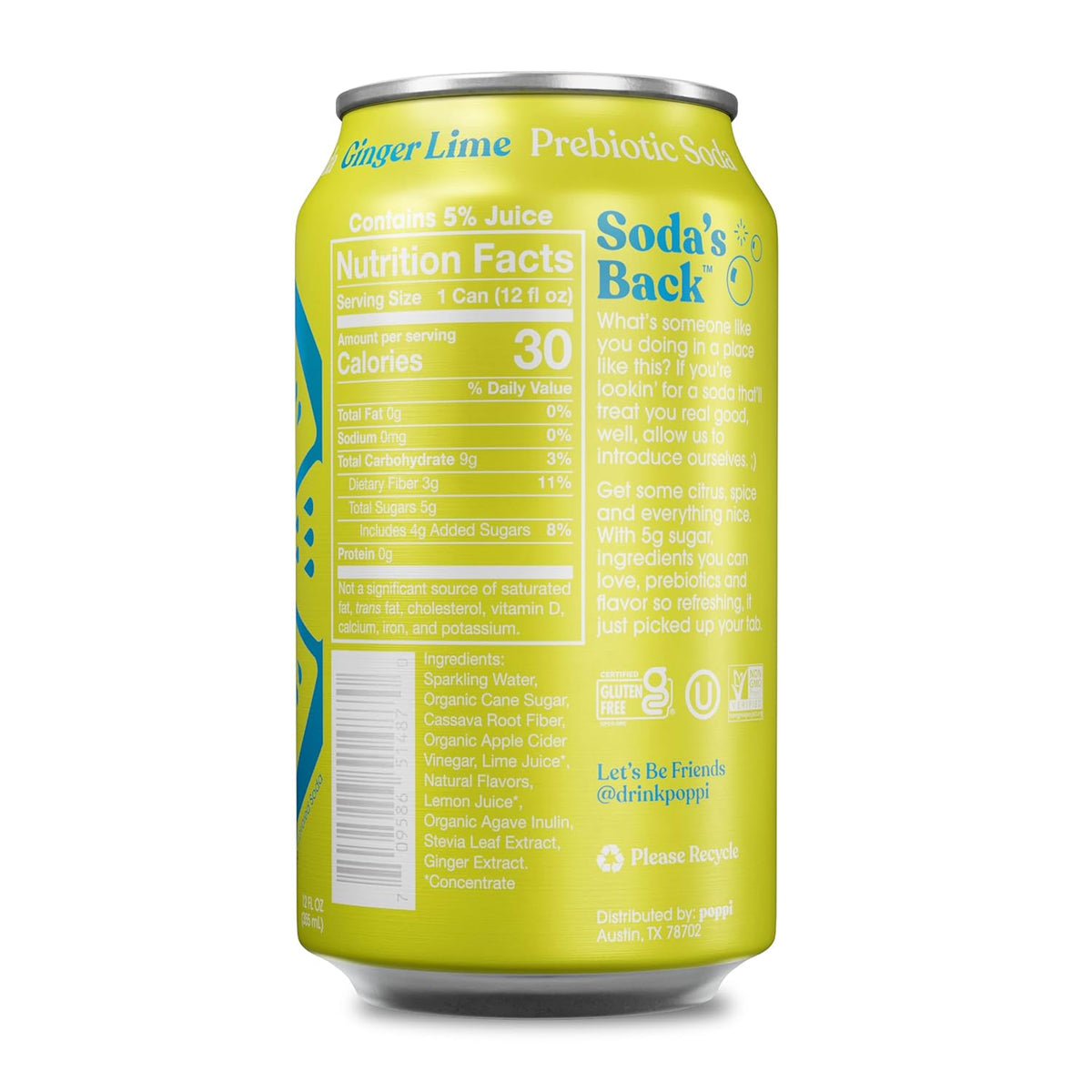 POPPI Ginger Lime Soda