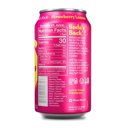 POPPI Strawberry Lemon Soda