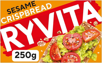 Ryvita Sesame Crunchy Rye Bread, 250gm