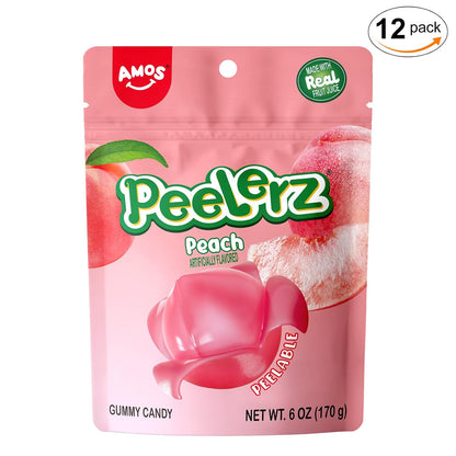 PEELERZ Peach Peelable Gummy Candy