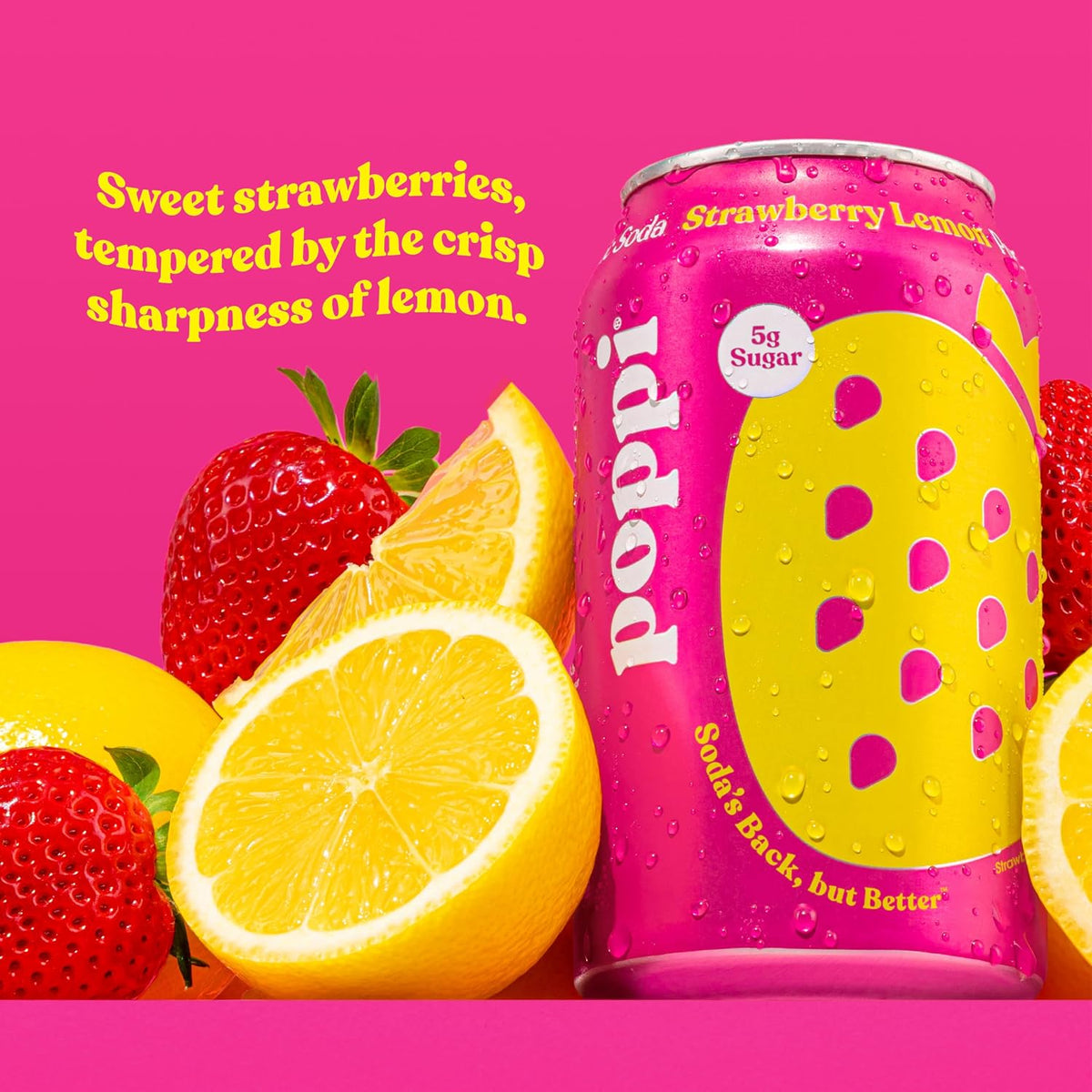POPPI Strawberry Lemon Soda