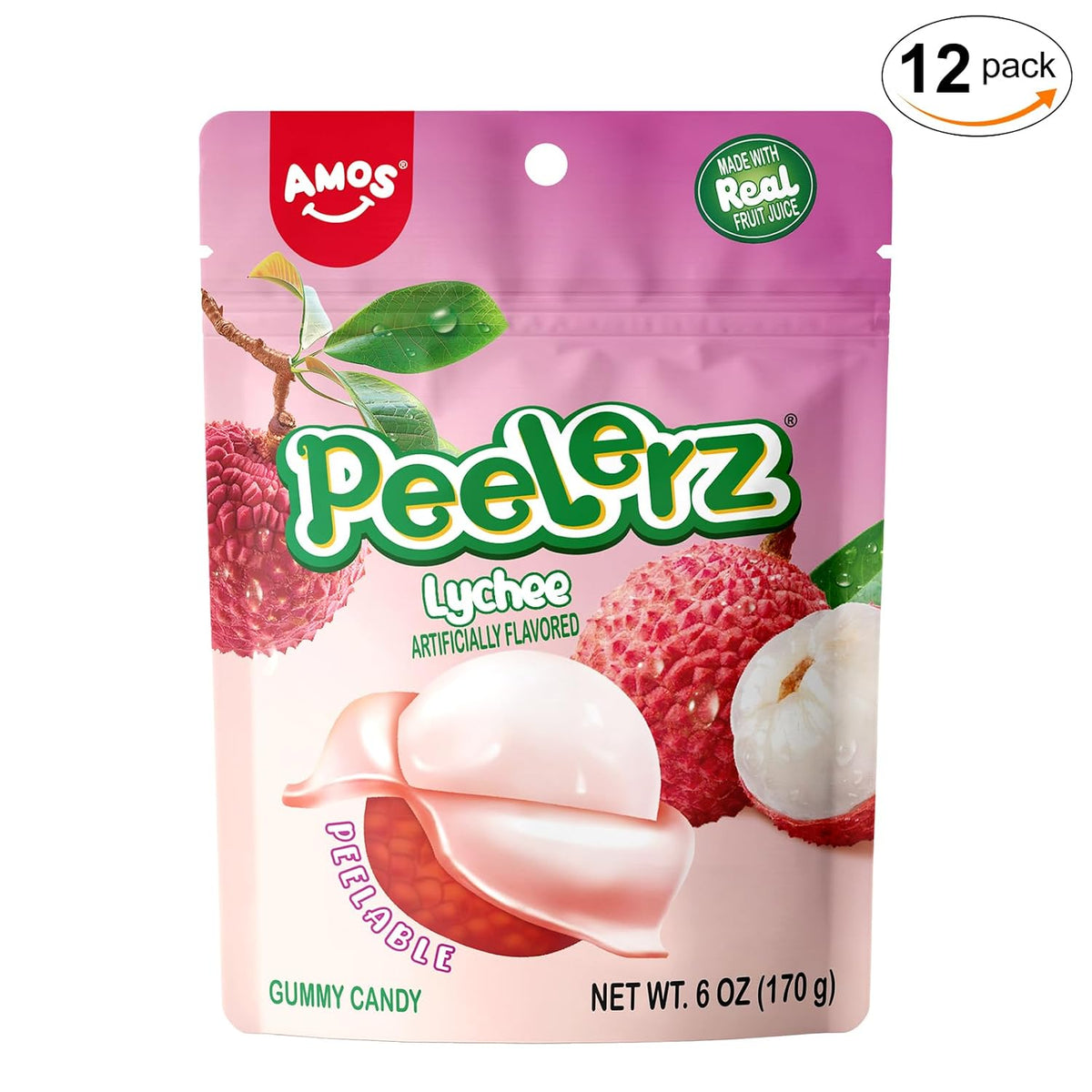PEELERZ Lychee Peelable Gummy Candy