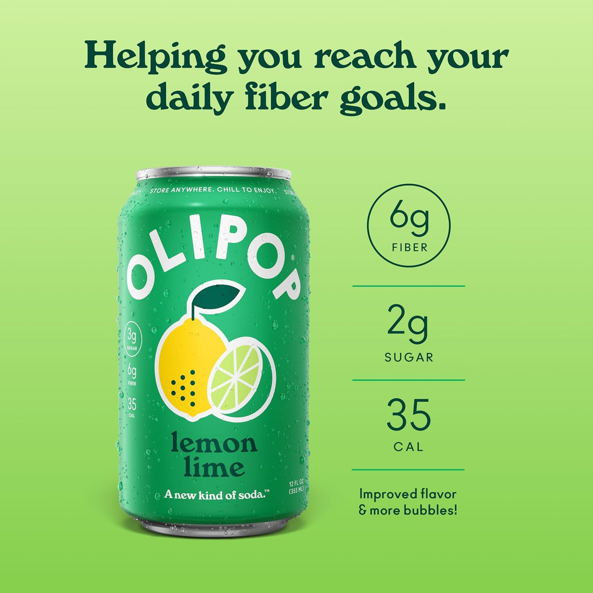 OLIPOP Lemon Lime Soda