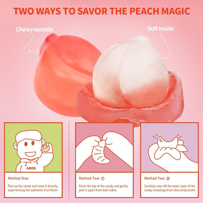 PEELERZ Peach Peelable Gummy Candy