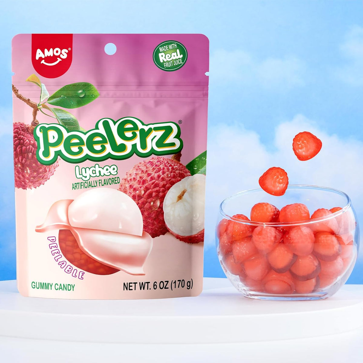PEELERZ Lychee Peelable Gummy Candy