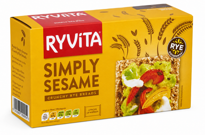 Ryvita Sesame Crunchy Rye Bread, 250gm