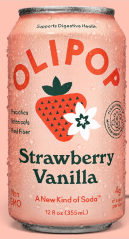 OLIPOP Strawberry Vanilla Soda