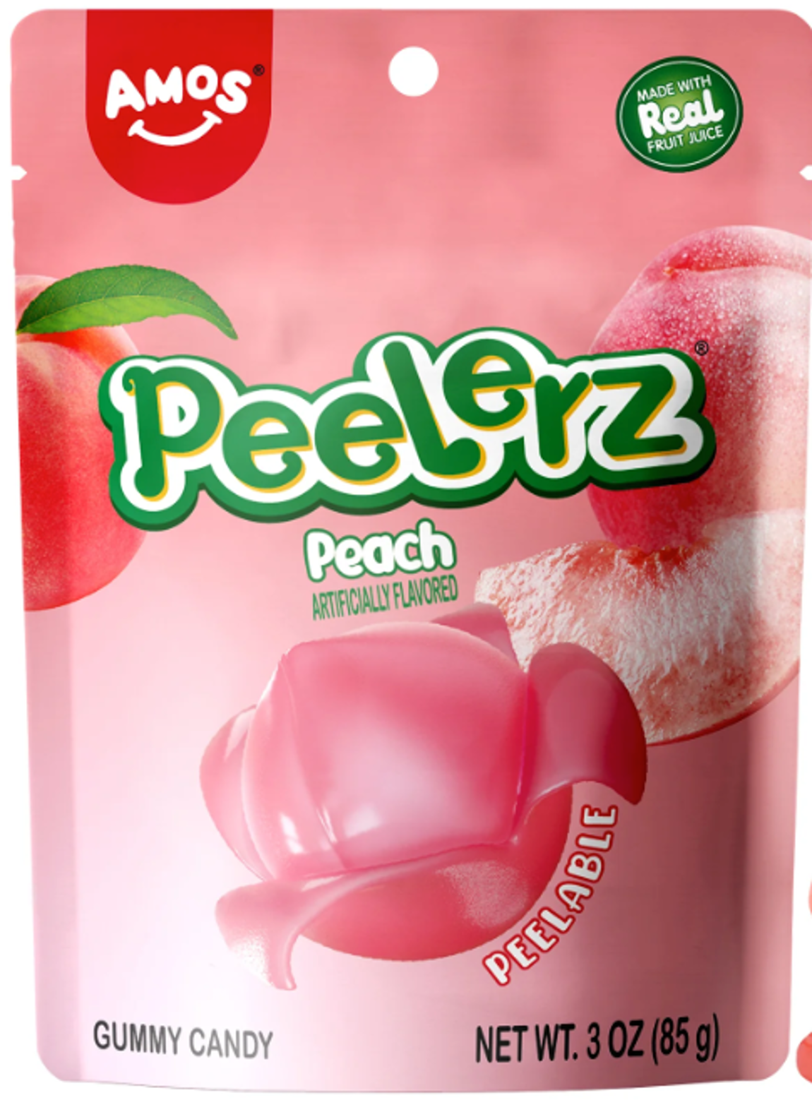 PEELERZ Peach Peelable Gummy Candy
